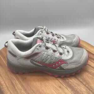 Saucony Excursion TR13 Shoes Womens Size 8.5 Gray Trail Running Comfort Walking